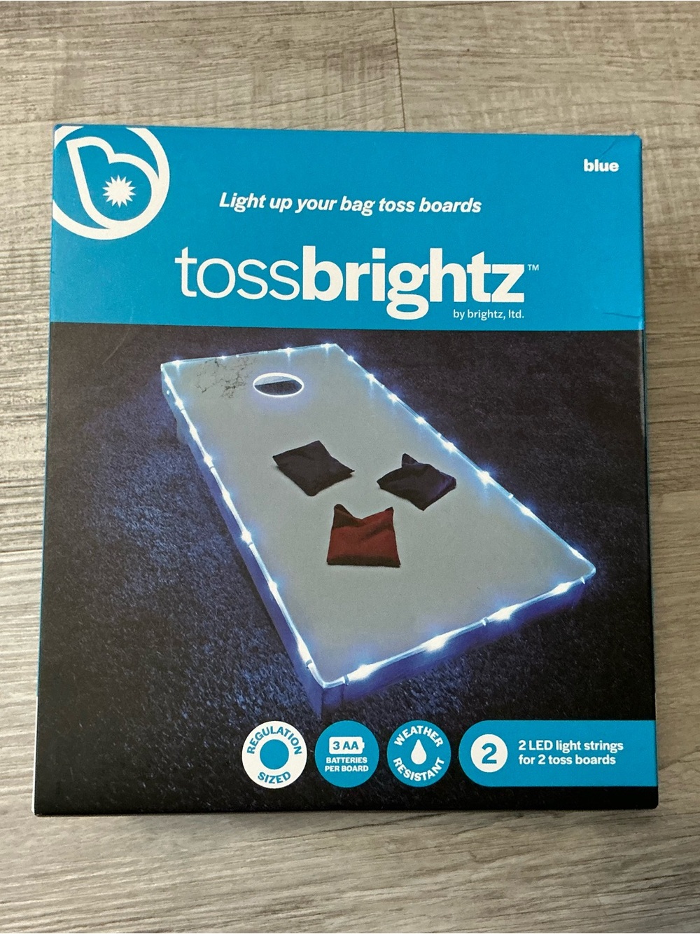 TossBrightz LED Light Kit A5434 Blue Cornhole Board Lights